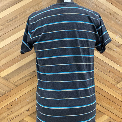 Billabong- Men's Striped T-Shirt: gray-unisex-LG