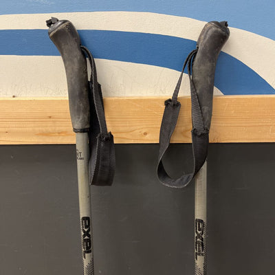 Exel- Sprint 140cm cross country ski poles : black grey --140 cm