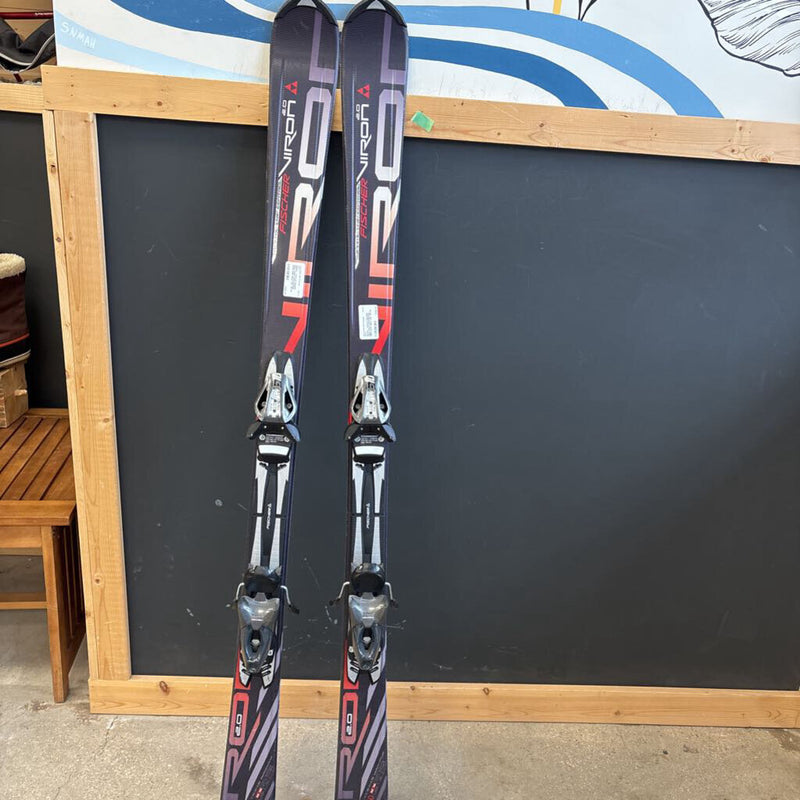 Fischer - Viron 2.0 Downhill Skis ( Fischer RS10 Binding) - MSRP $460 : Black Red --150 cm