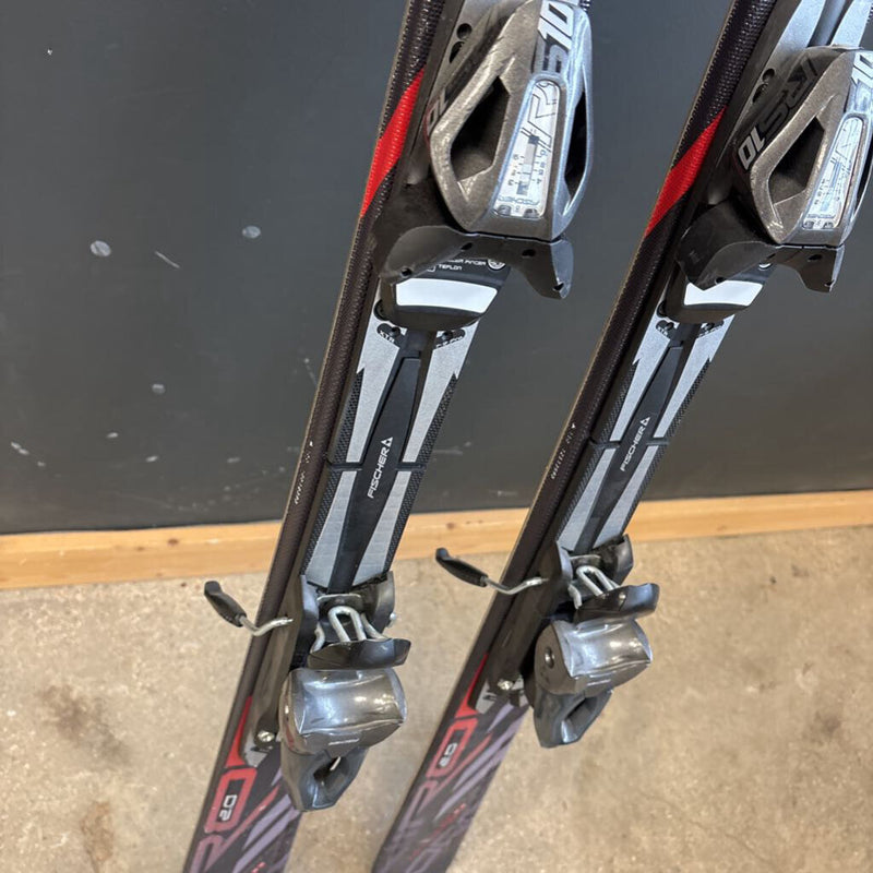 Fischer - Viron 2.0 Downhill Skis ( Fischer RS10 Binding) - MSRP $460 : Black Red --150 cm