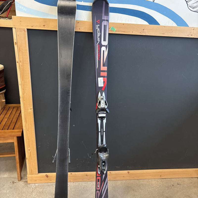Fischer - Viron 2.0 Downhill Skis ( Fischer RS10 Binding) - MSRP $460 : Black Red --150 cm