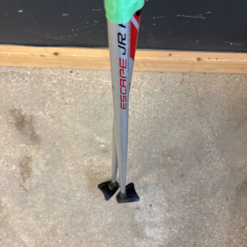 Salomon - Escape Jr Aluminum XC Ski Poles - MSRP $40: silver red --90cm