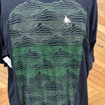 Hippy Tree - Men's Tshirt - MSRP $: Black/Green/White-men-2XL