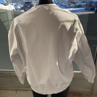 Nike - Men's Solo Swoosh Crewneck Sweatshirt - MSRP $110: Cream/White-men-LG