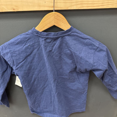 Mini Mioche - Toddler Cloud L/S Shirt - MSRP $36: Grey-children-3/4