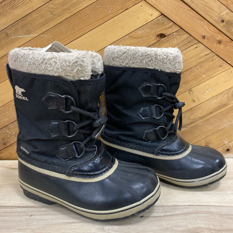 Sorel - Kids Waterproof Winter Boots- MSRP $110 : black-men-2Y