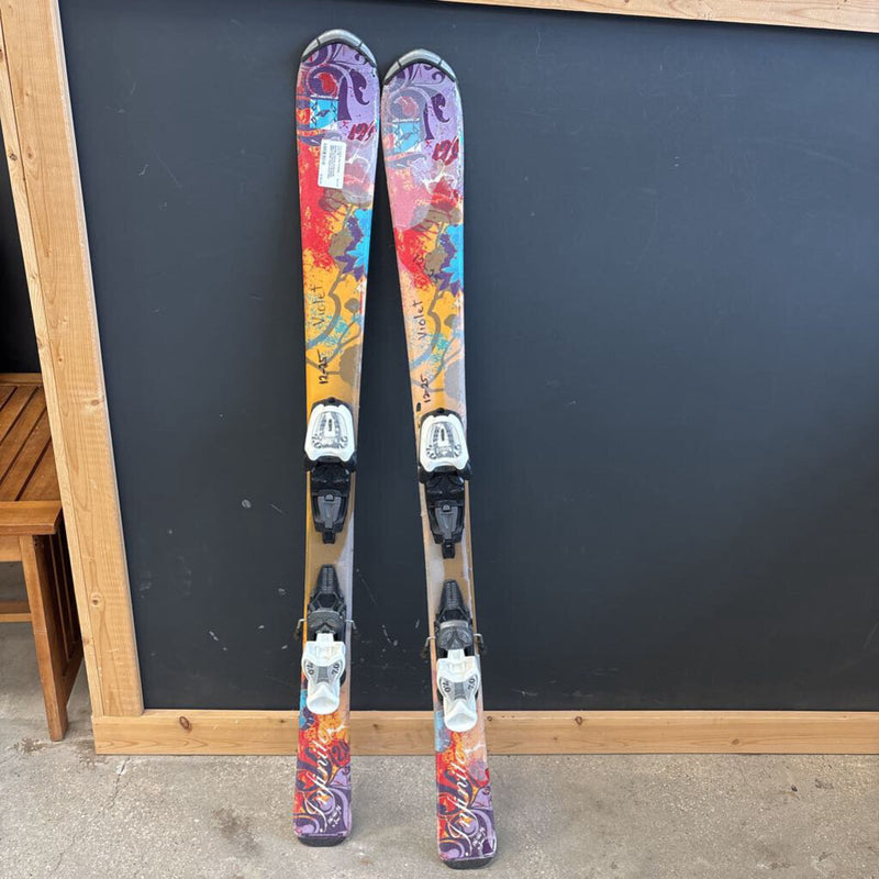 Nordica Infinite Jr Downhill Skis with Marker 7 Bindings MSRP $289 : Red/Yellow/blue--106