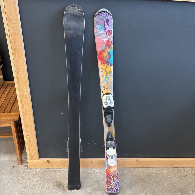 Nordica Infinite Jr Downhill Skis with Marker 7 Bindings MSRP $289 : Red/Yellow/blue--106