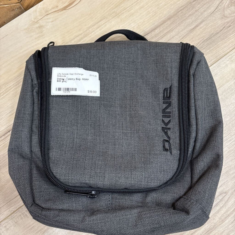 Dakine -Toiletry Bag- MSRP $40: gray-unisex-
