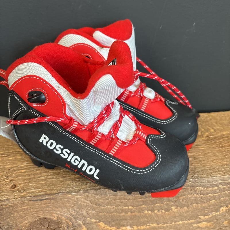 Rossignol - Kids X-1 Junior XC Ski Boots - NNN - MSRP $120: Red/Black/White-children-29