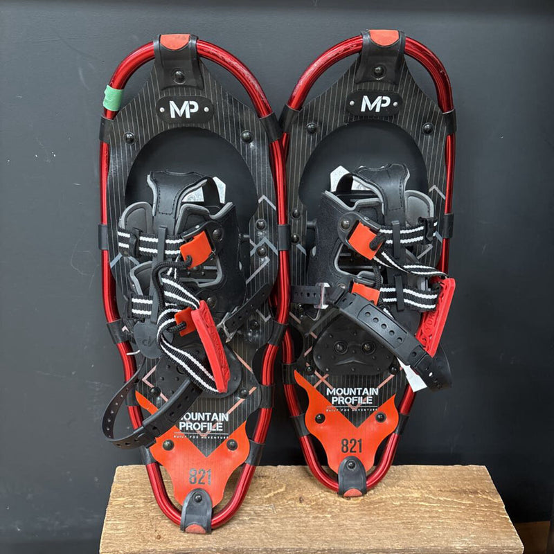 Mountain Profile- 821 Snowshoes- MSRP $129: black/red-unisex-