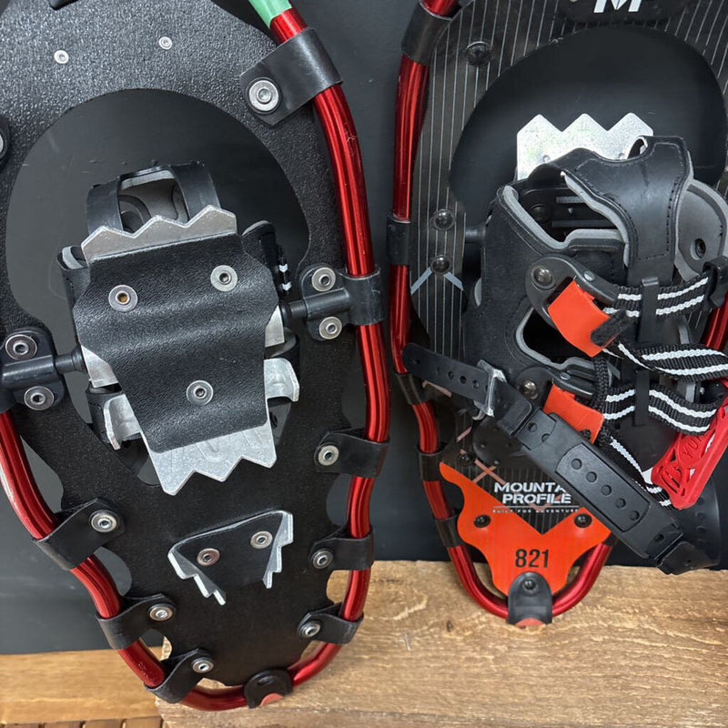 Mountain Profile- 821 Snowshoes- MSRP $129: black/red-unisex-