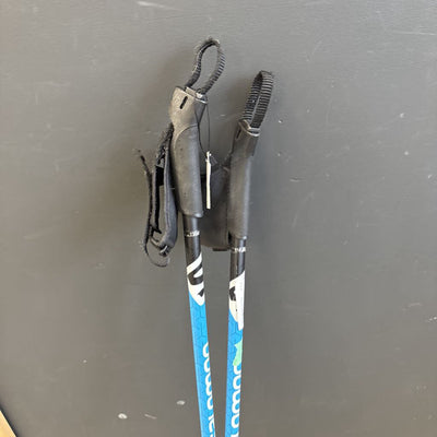 Salomon Jr Carbon Cross Country Ski Poles MSRP $90: Blue--115