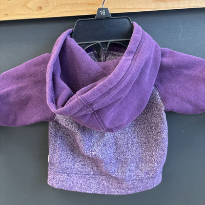 Roots - Children's Zip Up : Purple/White-children-12-18M