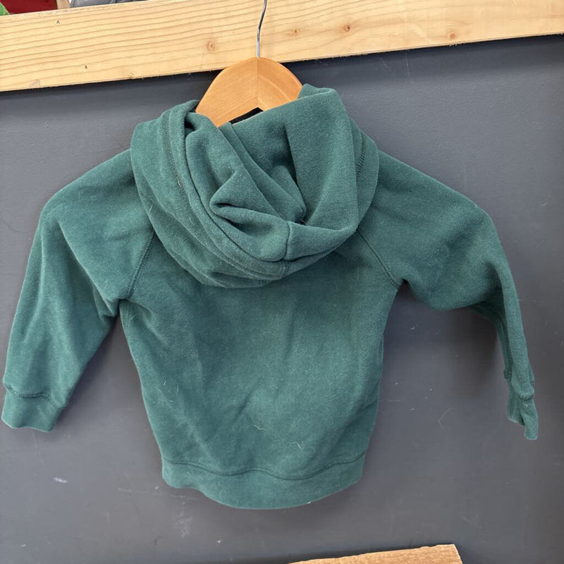 Roots- Kids Zip-Up Hoodie: green-children-4T
