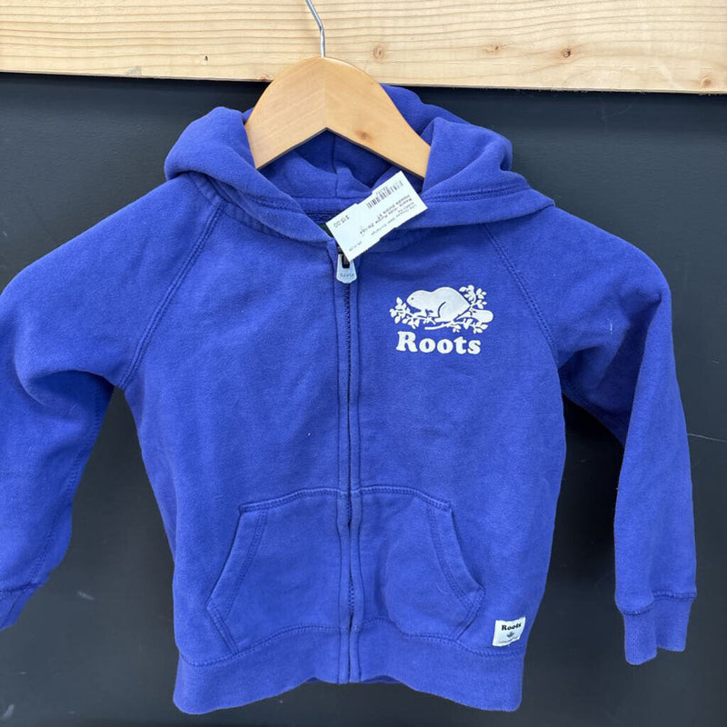 Roots -Kids Purple Zip-Up Hoodie: purple-children-5T