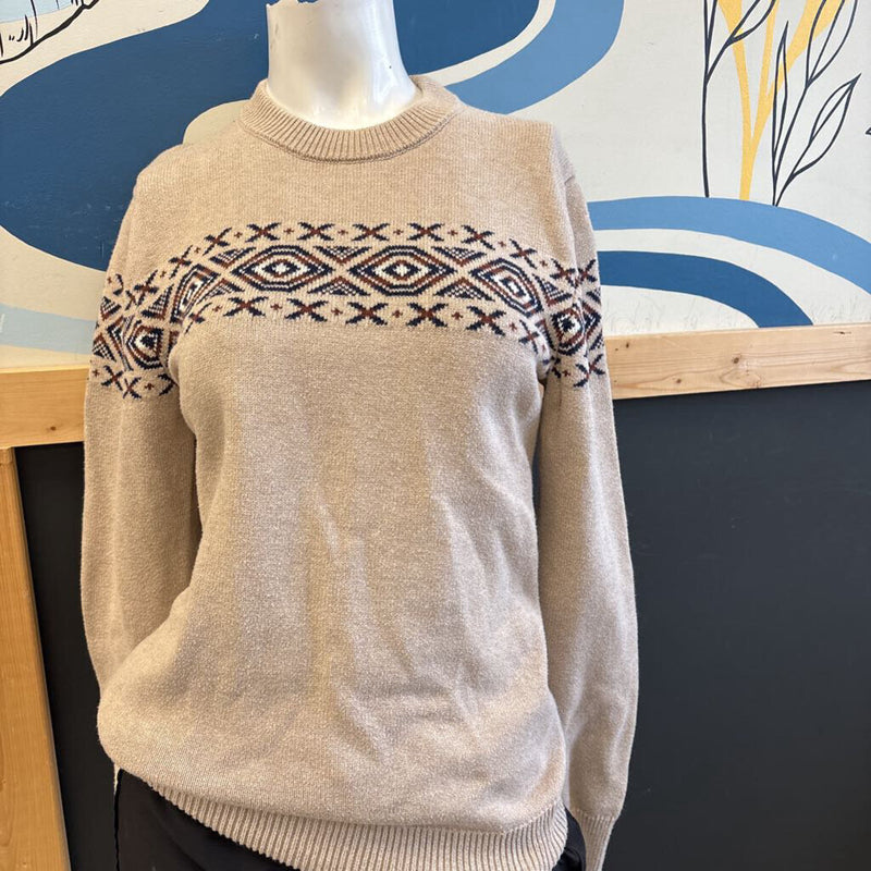 Telluride - Knit Sweater - MSRP $: Beige/Navy/Brown-unisex-SM