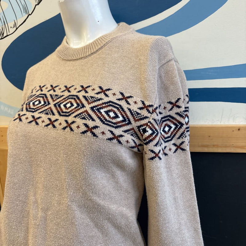 Telluride - Knit Sweater - MSRP $: Beige/Navy/Brown-unisex-SM