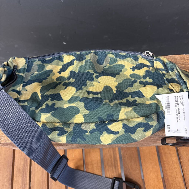 fannipac - Waist Pack - MSRP $49: Green/Yellow-unisex-