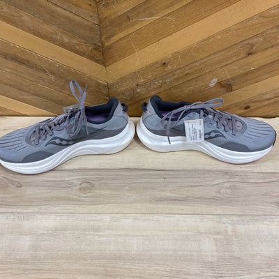 Saucony - Women's Tempus Runners - MSRP $210: Grey/White/Pink-women-9.5