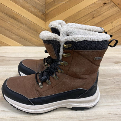 IsoDry- Montreal Women's Thermal Waterproof Snow Boots- MSRP $140: Brown-women-9