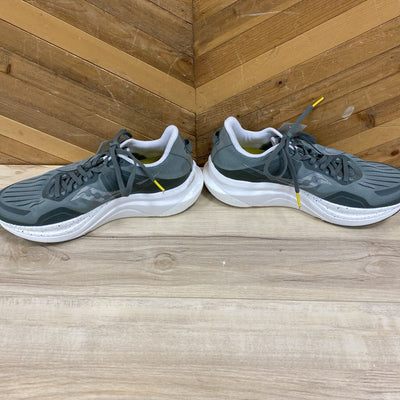 Saucony - Men's Tempus Runners - MSRP $210: Grey/White-men-9