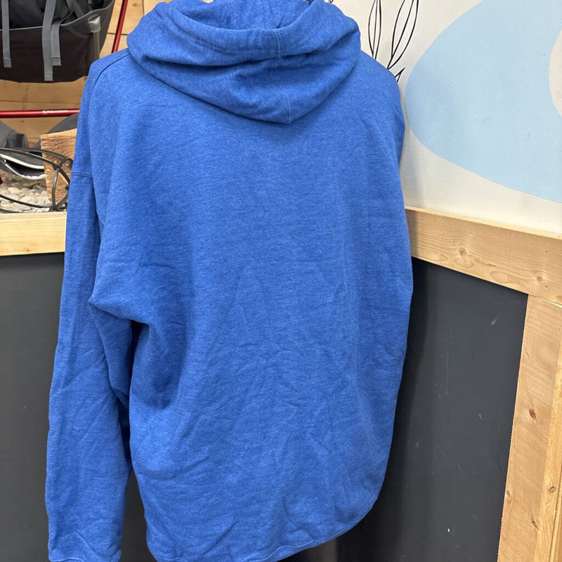 Brooks - Run Happy Hoodie: Blue-unisex-XL