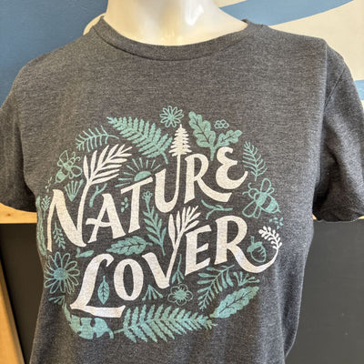 Amber- Women's Nature Lover Graphic Tee- MSRP $44 : grey-women-MD