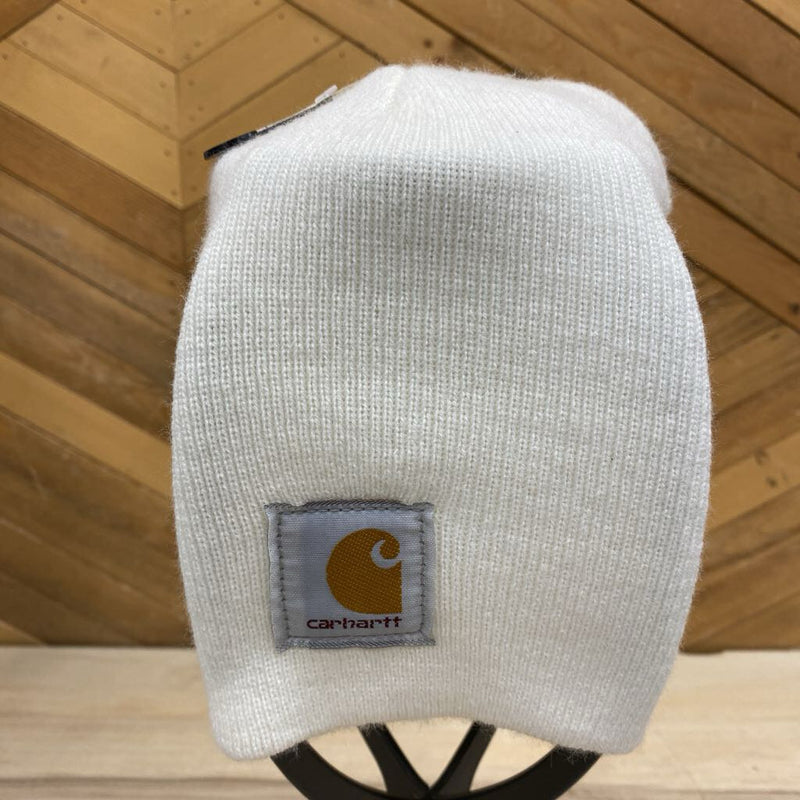 Carhartt - White Beanie Hat: white-unisex-