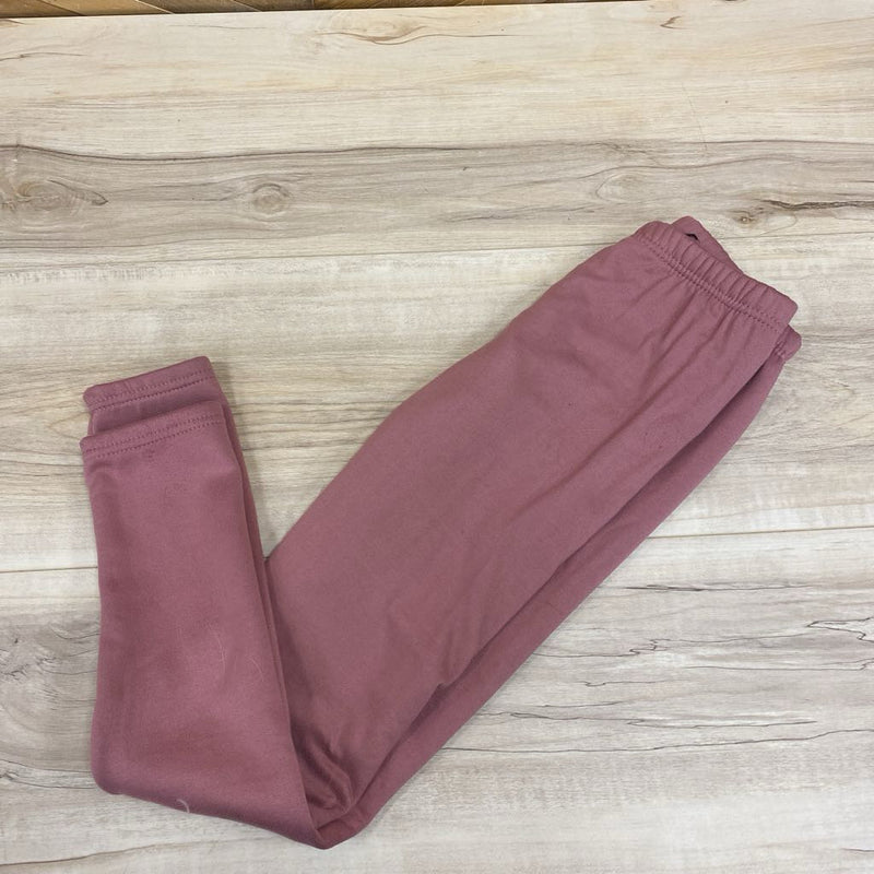 Snug Pink Fleece-Lined Leggings: pink-children-10-12Y