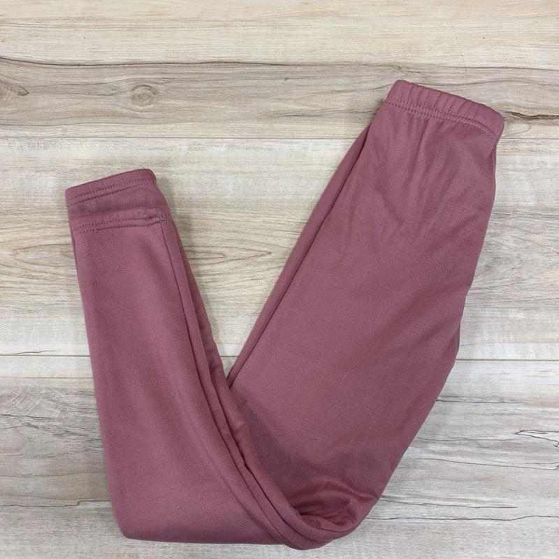 Snug Pink Fleece-Lined Leggings: pink-children-10-12Y