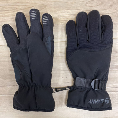 Swany- Adult Black Winter Gloves- MSRP $89: black-unisex-