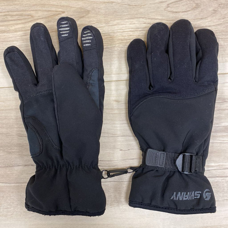 Swany- Adult Black Winter Gloves- MSRP $89: black-unisex-
