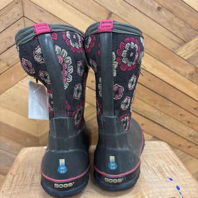 Bogs - Children's Boots - MSRP $115: Grey/Pink-children-4Y