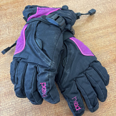 Head - Children's Gloves : Black/Purple-children-