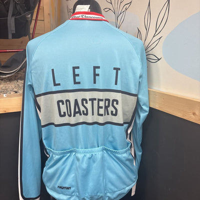 Hayman - Men's Longsleeve Bike Jersey - MSRP $: Blue/White/Black-men-XL