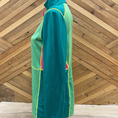 Kari Traa - Zip Up - MSRP $130: Green/Pink/Yellow-unisex-