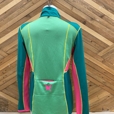 Kari Traa - Zip Up - MSRP $130: Green/Pink/Yellow-unisex-