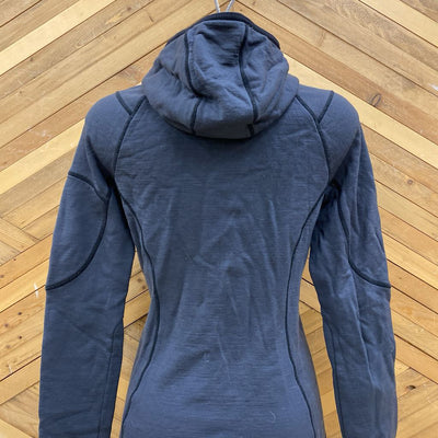 Icebreaker 260 - Women's Zip up - MSRP $260: Grey/Pink-women-SM