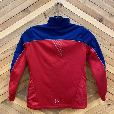 Craft - Kids' Ventair X Wind Fleece-Lined Zip Jacket - MSRP comp $120: Red/Blue-children-6-8Y