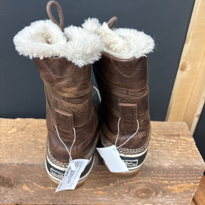 WindRiver - Women's Leather Winter Boots - MSRO comp $190: Brown/Black-women-W9