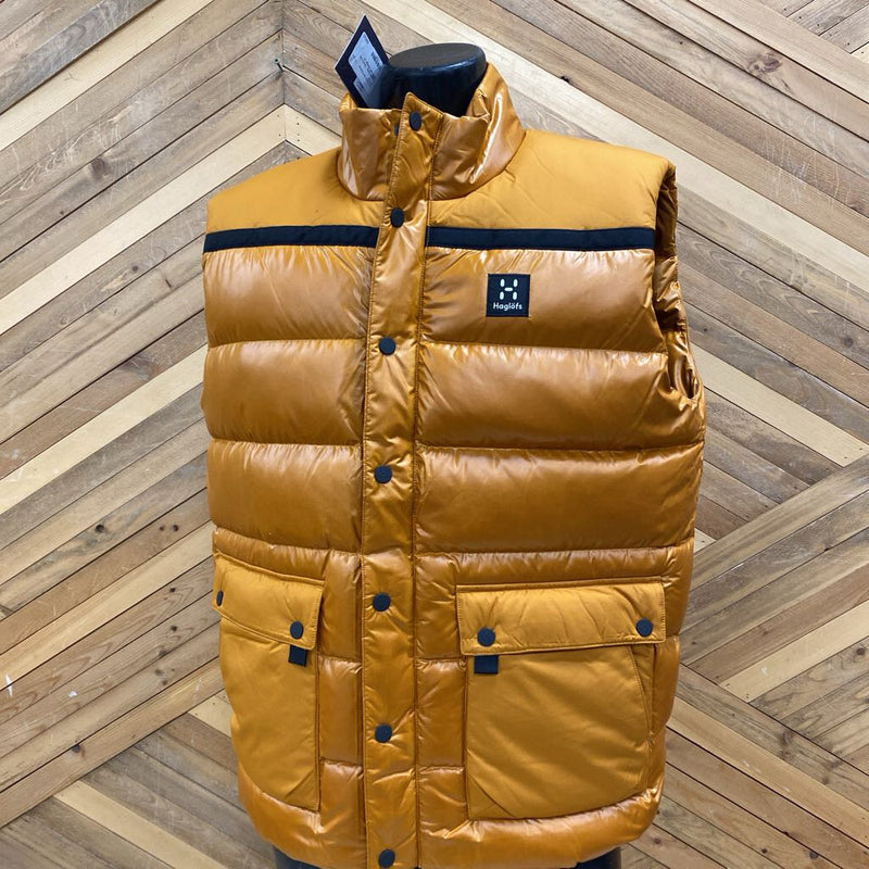 Haglois Funas - Down Vest - MSRP $211: Orange-unisex-LG