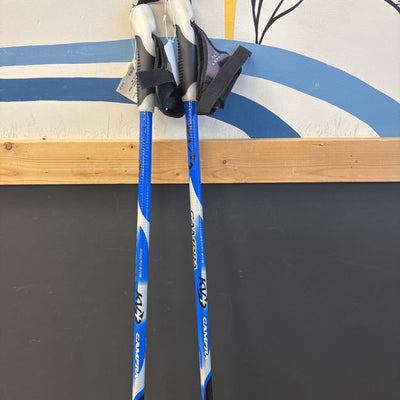 KV2 Campra Composite Cross country Ski Poles MSRP $115: BLUE/BLACK--150