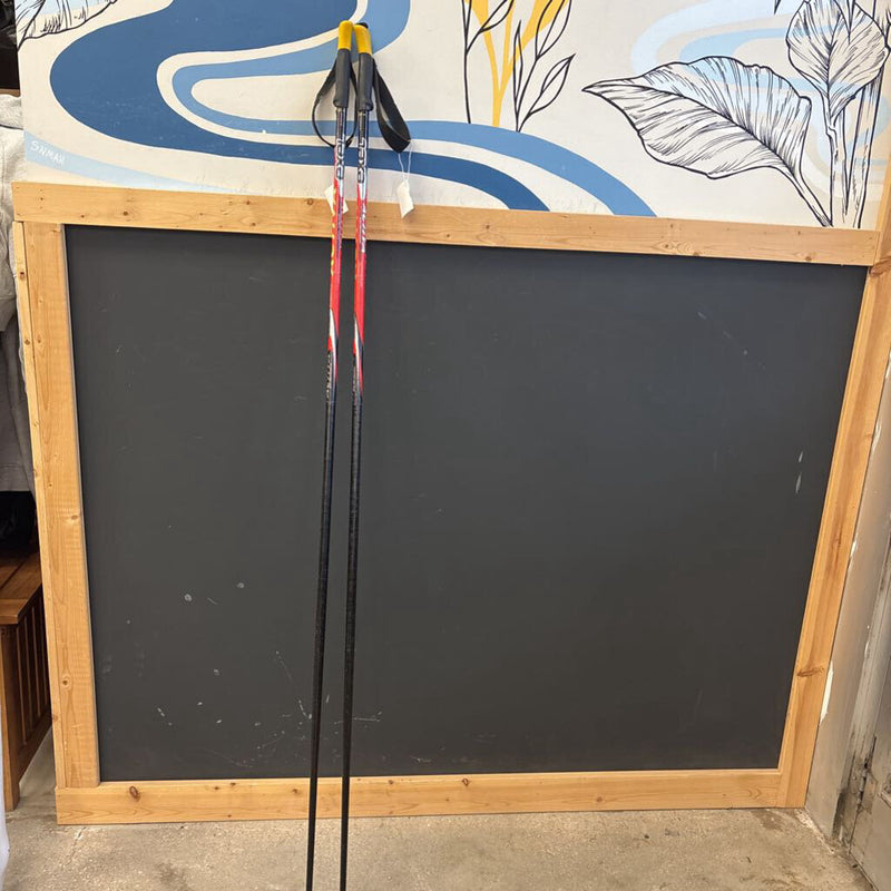 Exel Activa Performace Carbon 20 Cross Country Ski Poles MSRP $98: red--160