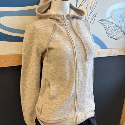 Icebreaker - Women's Merino Zip Up Hoodie- MSRP $190 : Gray-women-SM