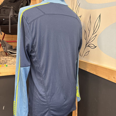 Helly Hansen - Men's Half-Zip Performance Top- MSRP $64 : Blue-men-XL