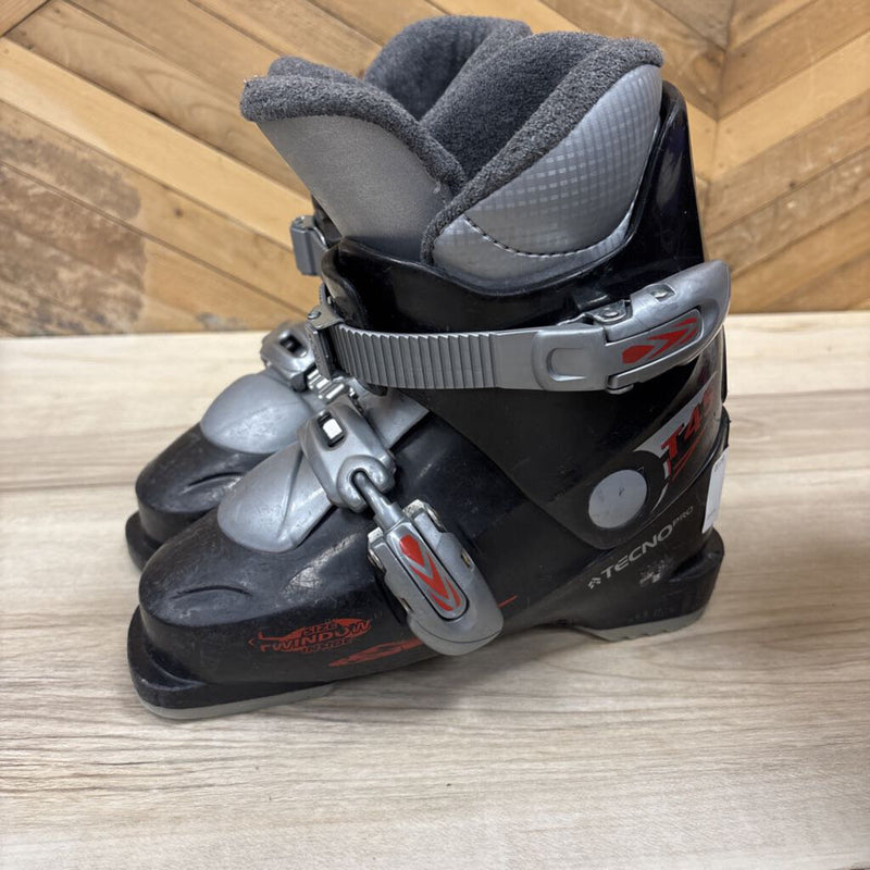 TechnoPro- T45 Kids Downhill Ski Boot: Green -children-