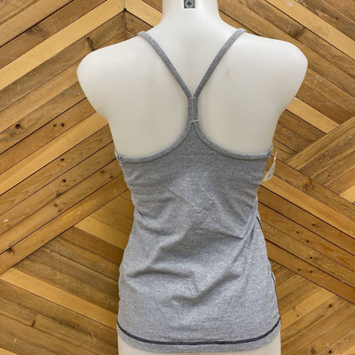 Lululemon - Women's Tank Top : Grey White Stripe -women-8