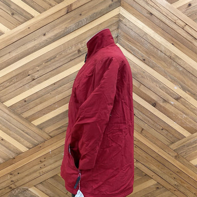 Cabela's - Men's Vintage Fleece Lined Jacket: Red White -men-LG