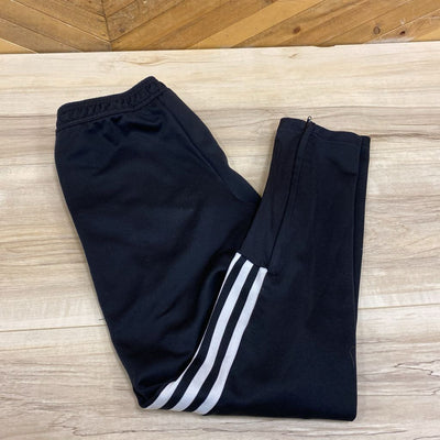 Adidas- Youth Track Pants : Black White -children-11/12Y